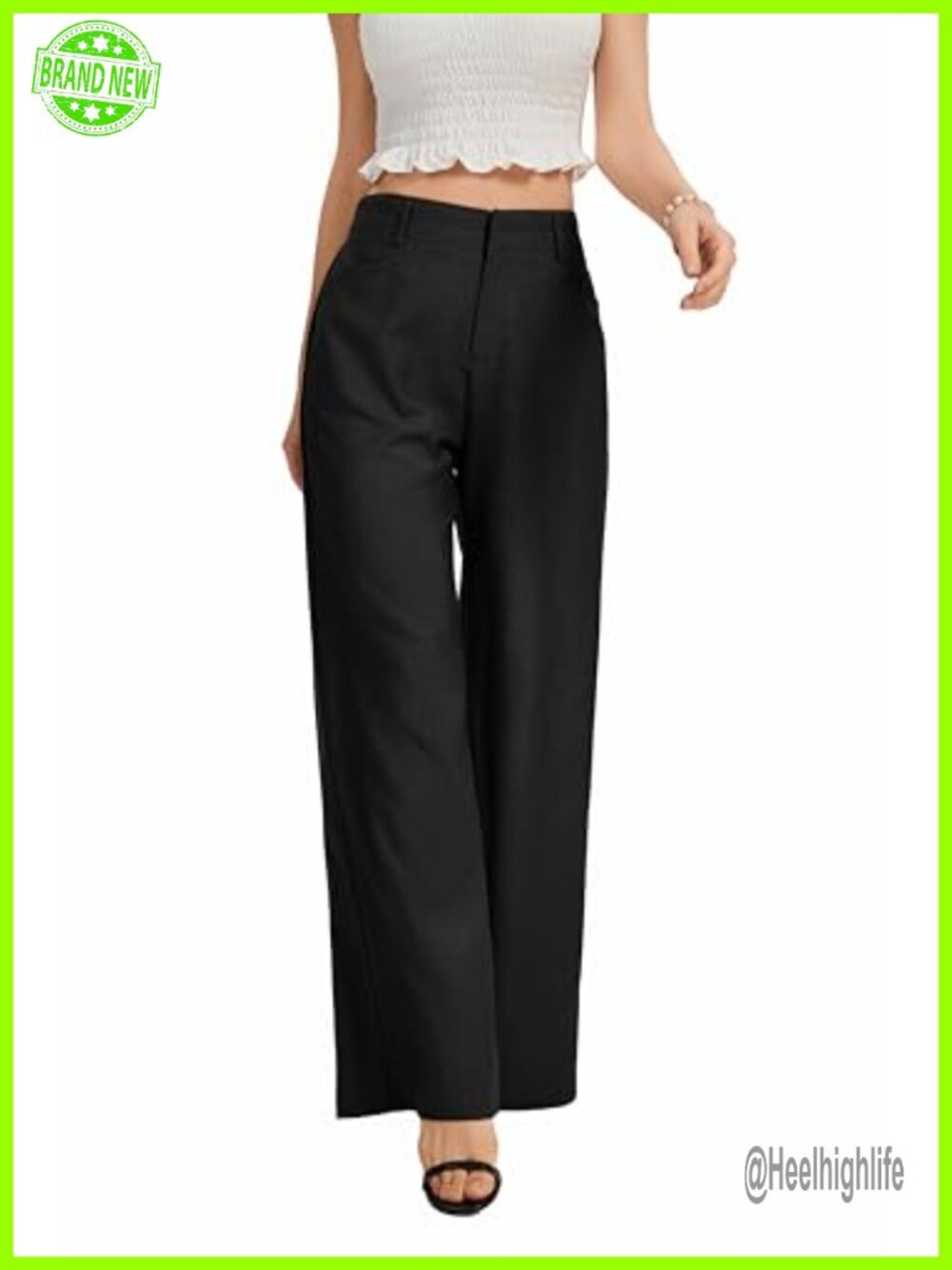 Wide Leg Dress Pants High Waist Business Casual Trousers
